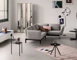 ROLF BENZ Beistelltisch rund TABLEAU Eiche schwarz