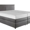 ruf Boxspringbett BELLEVUE 180 x 200 cm mittelgrau