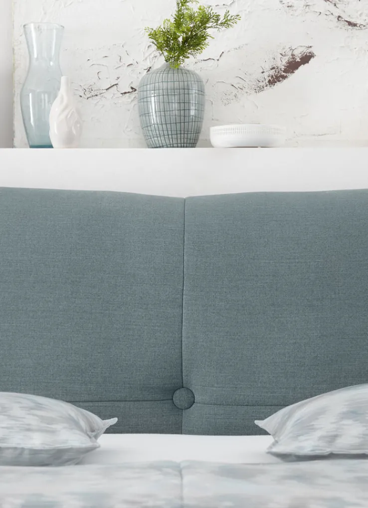 ruf Boxspringbett SENTA 180 x 200 cm blau