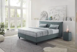 ruf Boxspringbett SENTA 180 x 200 cm blau