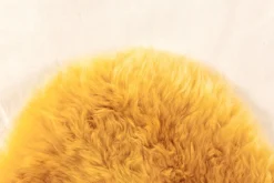 Schaffell UNIKAT OAKLAND I 60 x 85 cm currygelb