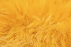 Schaffell UNIKAT OAKLAND I 60 x 85 cm currygelb