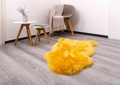 Schaffell UNIKAT OAKLAND I 60 x 85 cm currygelb