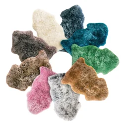 Schaffell UNIKAT OAKLAND I 60 x 85 cm dunkelgrau