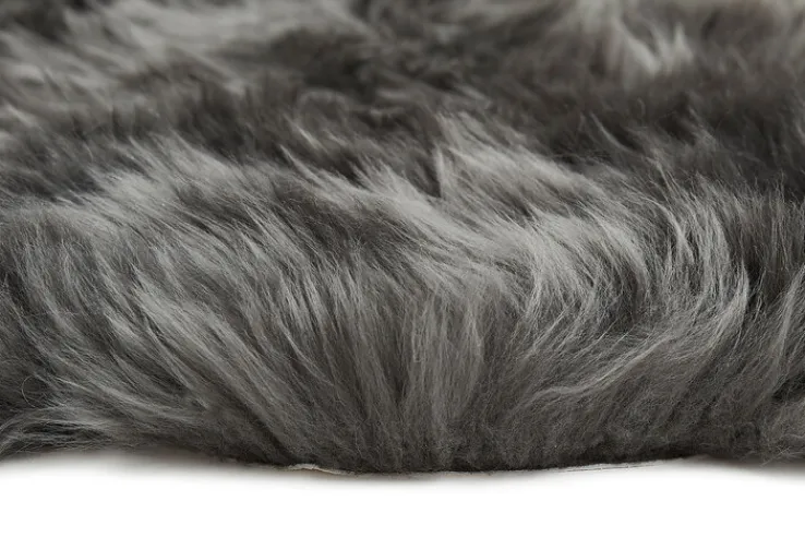 Schaffell UNIKAT OAKLAND I 60 x 85 cm schwarz