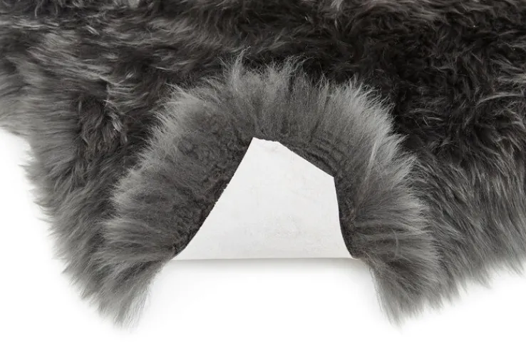 Schaffell UNIKAT OAKLAND I 60 x 85 cm schwarz