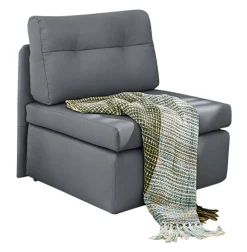 QUARTIER Schlafsessel TUNA 85 x 82 cm Stoffbezug dunkelgrau