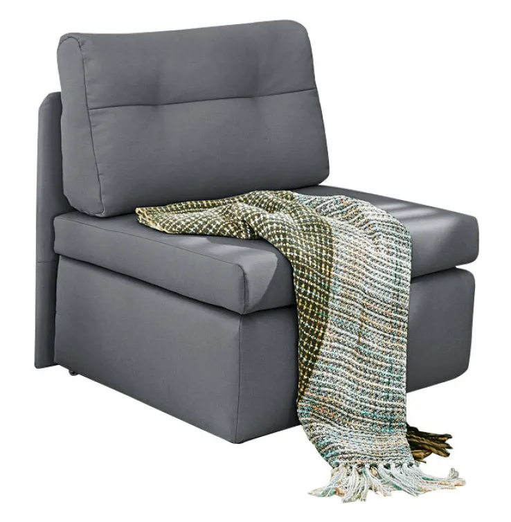 QUARTIER Schlafsessel TUNA 85 x 82 cm Stoffbezug dunkelgrau