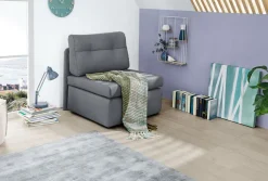 QUARTIER Schlafsessel TUNA 85 x 82 cm Stoffbezug dunkelgrau