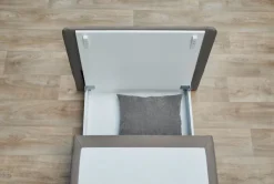 QUARTIER Schlafsessel TUNA 85 x 82 cm Stoffbezug dunkelgrau