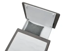 QUARTIER Schlafsessel TUNA 85 x 82 cm Stoffbezug dunkelgrau