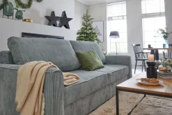 QUARTIER Schlafsofa CHARLTON mintgrün-grau