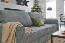 QUARTIER Schlafsofa CHARLTON mintgrün-grau