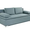 QUARTIER Schlafsofa PAUL 85 x 202 cm Stoffbezug türkis