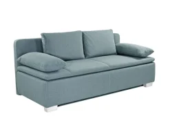 QUARTIER Schlafsofa PAUL 85 x 202 cm Stoffbezug türkis