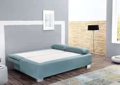 QUARTIER Schlafsofa PAUL 85 x 202 cm Stoffbezug türkis