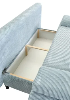 QUARTIER Schlafsofa VALVERDE eisblau