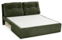 QUARTIER Schlafsofa YANNIS 136 x 86 x 85 cm grün