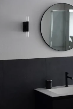 SCHÖNER-WOHNEN-Kollektion SCHÖNER WOHNEN-Kollektion LED Badlampe Wand TWICE 7 cm schwarz