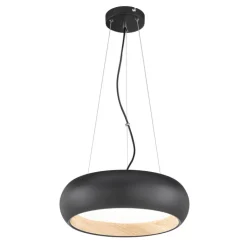 SCHÖNER-WOHNEN-Kollektion SCHÖNER WOHNEN-Kollektion LED Pendelleuchte WOOD 40 cm schwarz