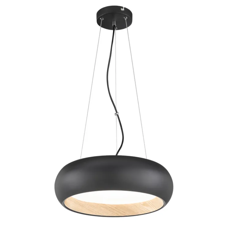 SCHÖNER-WOHNEN-Kollektion SCHÖNER WOHNEN-Kollektion LED Pendelleuchte WOOD 40 cm schwarz