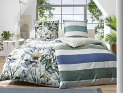 SCHÖNER-WOHNEN-Kollektion SCHÖNER WOHNEN-Kollektion Satin-Bettwäsche BRUSH 135 x 200 cm mehrfarbig