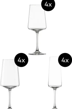 SCHOTT ZWIESEL Gläser-Set MIOVINO 12-teilig Kristallglas