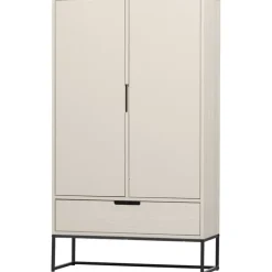 Schrank SILAS 85 x 149 cm Kiefer massiv im Farbton Staub