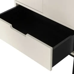 Schrank SILAS 60 x 210 cm Kiefer massiv im Farbton Staub