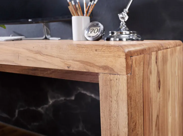 Schreibtisch BOHA 140 x 80 cm Akazie