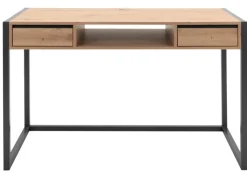 Schreibtisch DENVER 120 x 60 cm anthrazit/ Artisan Oak