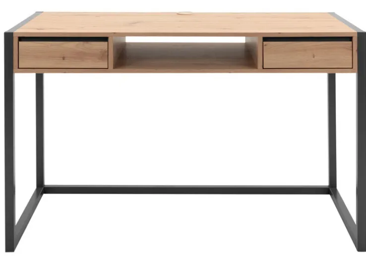 Schreibtisch DENVER 120 x 60 cm anthrazit/ Artisan Oak