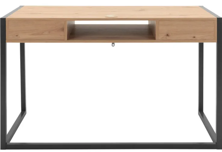 Schreibtisch DENVER 120 x 60 cm anthrazit/ Artisan Oak