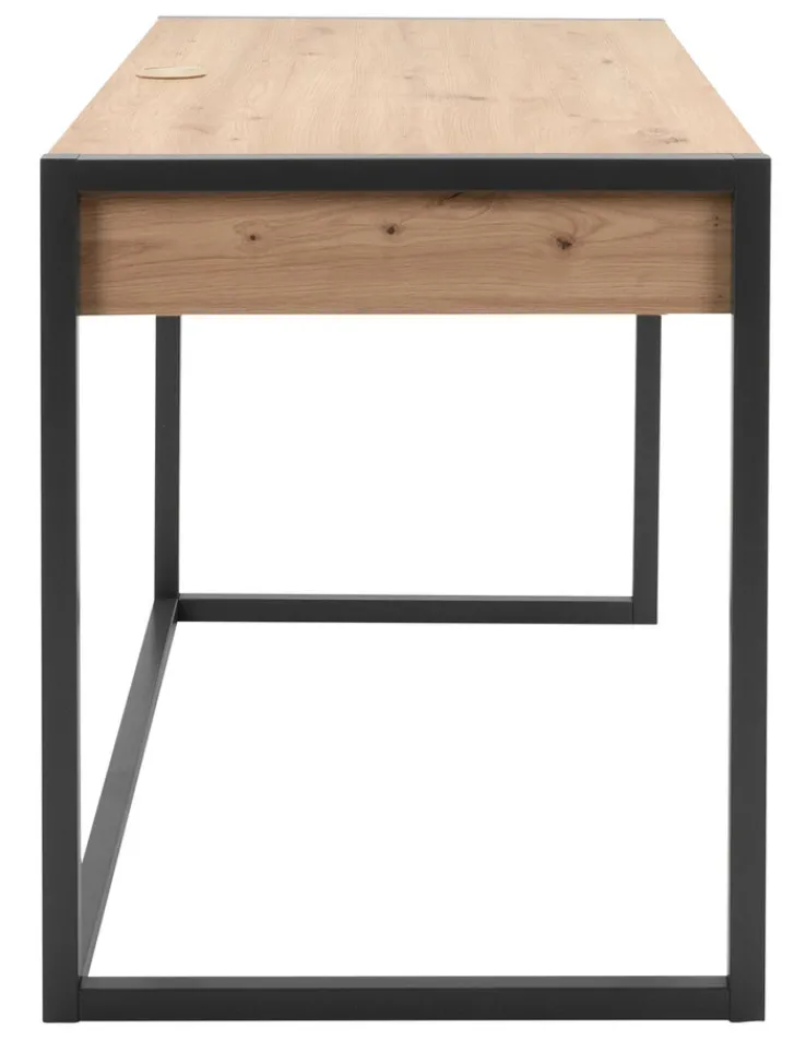 Schreibtisch DENVER 120 x 60 cm anthrazit/ Artisan Oak