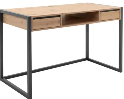 Schreibtisch DENVER 120 x 60 cm anthrazit/ Artisan Oak