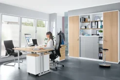 Nowy Styl Schreibtisch Tischplatte Acacia Light ca. 180 x 140 cm