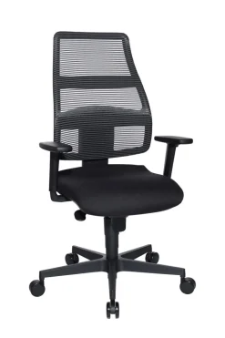 Schreibtischstuhl OTTAWA 48 x 48 cm Stoffbezug schwarz