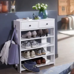 Schuhschrank 60 x 79 cm weiß