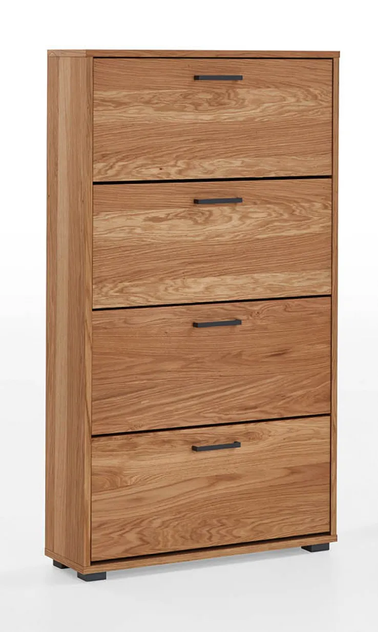 Schuhschrank 78 x 138 cm Eiche furniert/geölt