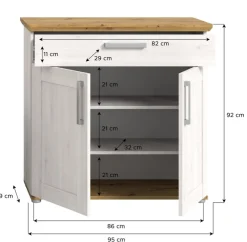 Schuhschrank VERONA Sibiu Lärche / Artisan Eiche NB