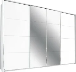 QUARTIER Schwebetürenschrank PANORAMA 316 x 230 cm weiß