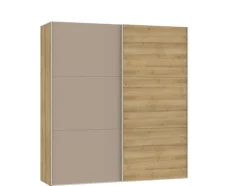 QUARTIER Schwebetürenschrank SLIDELINE 202,8 x 220 cm braun