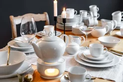 Seltmann Weiden Frühstücksteller RONDO LIANE 6er Set weiß