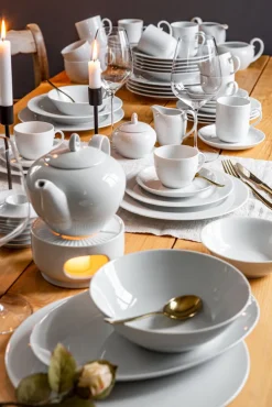 Seltmann Weiden Kaffeebecher RONDO LIANE 6er Set weiß