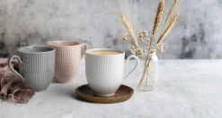 Seltmann Weiden Kaffeebecher AMINA 6er Set Porzellan weiß