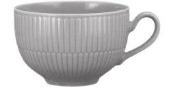 Seltmann Weiden Milchkaffeetasse AMINA 6er Set Porzellan silbergrau