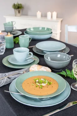 Seltmann Weiden Speiseteller BEAT COLOR GLAZE 6er Set salbeigrün