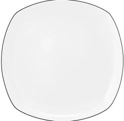 Seltmann Weiden Speiseteller LIDO 6er Set 26 cm schwarz/weiß