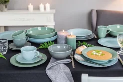 Seltmann Weiden Suppenteller BEAT COLOR GLAZE 6er Set salbeigrün