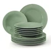 Seltmann Weiden Tafelservice BEAT COLOR GLAZE 12-teilig salbeigrün
